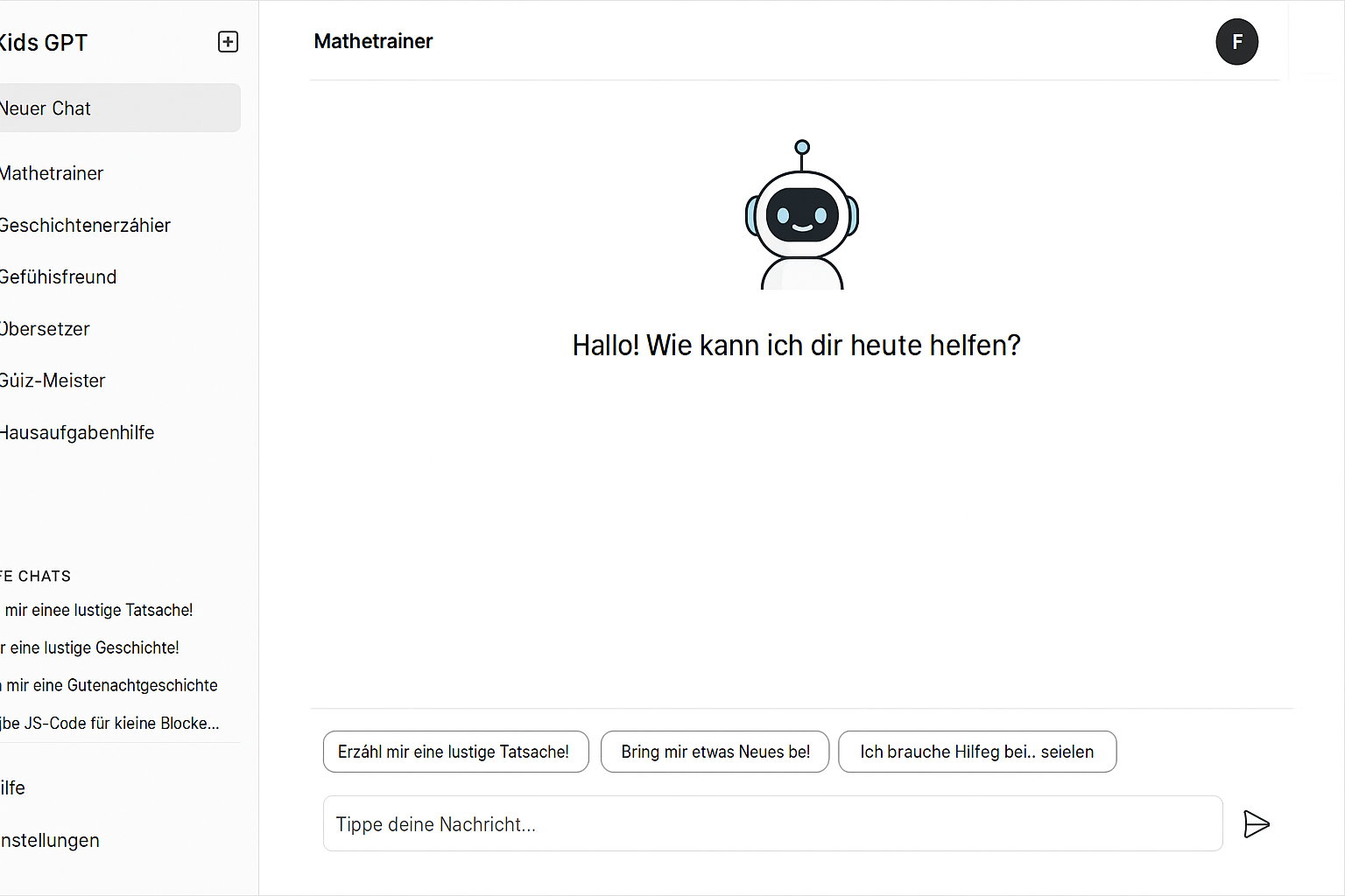KidsGPT App Screenshot